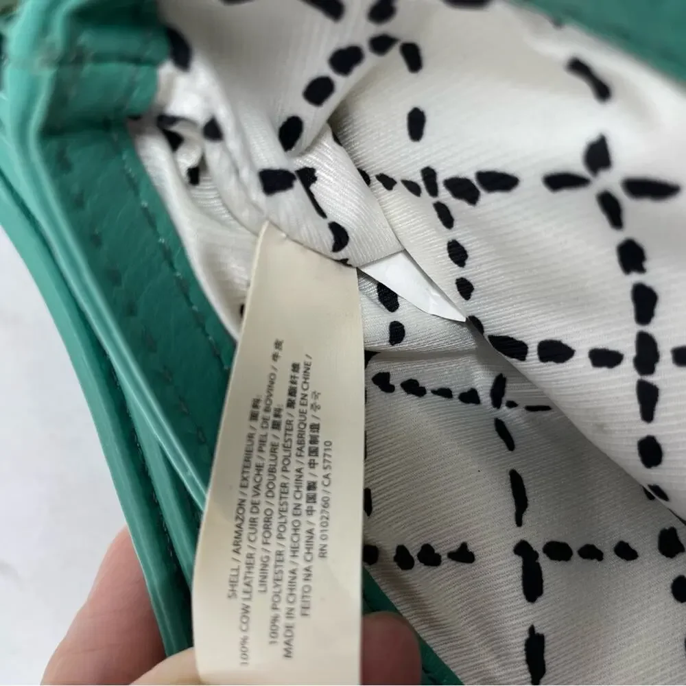 Kate Spade Green  Cow Leather 8 x 5